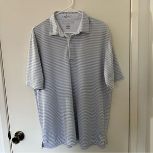 Greg Norman men’s ML75 3 button collard polo T-shirt size L 100% polyester